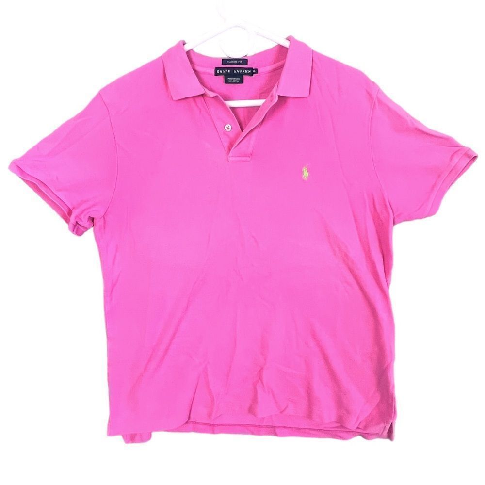 RALPH LAUREN BOYS POLO SHIRT PINK SIZE XL